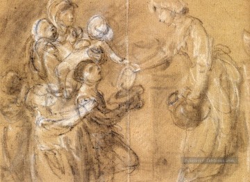 Une étude sur la compassion pour soulager la détresse Thomas Gainsborough Peinture à l'huile
